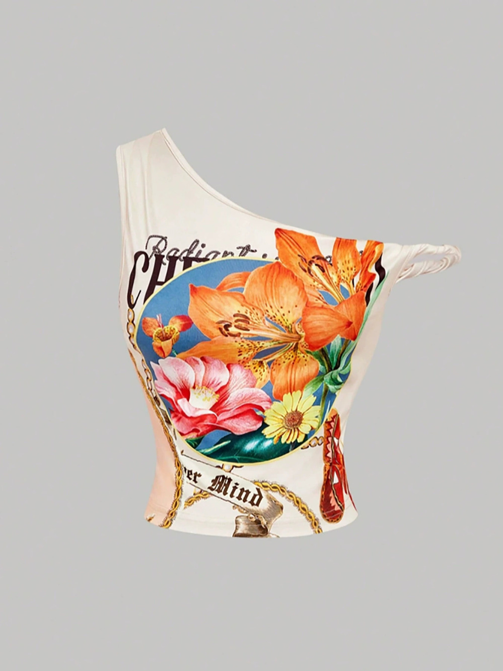 Zara Printed Camisole Crop Top